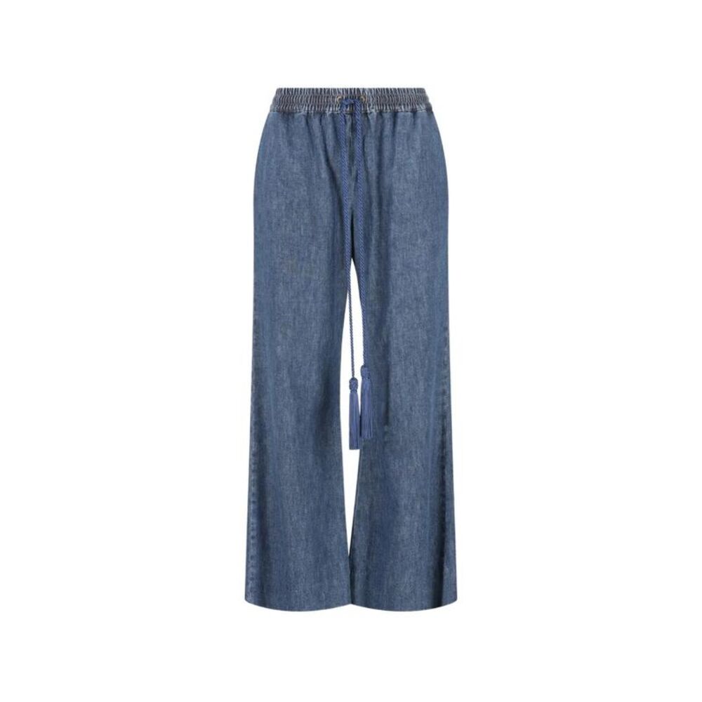 Tassel-Detail Wide-Leg Jeans Women
